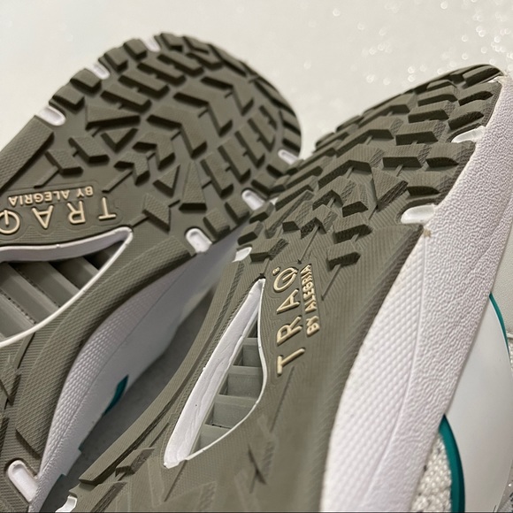 TRAQ Qool White Multi Fitness Lace-Up Shoe by Alegria - Picture 9 of 12